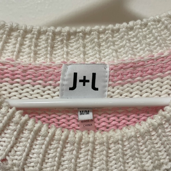 John + Jenn Striped Cotton Sweater - Picture 3 of 7